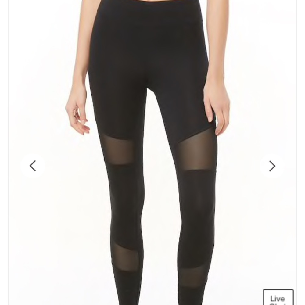 Active mesh panel legging